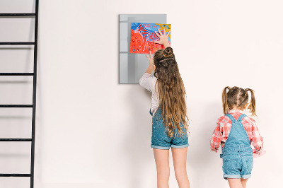 Tableau aimanté mural Couleur gris clair