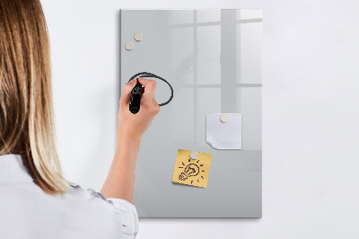 Tableau aimanté mural Couleur gris clair