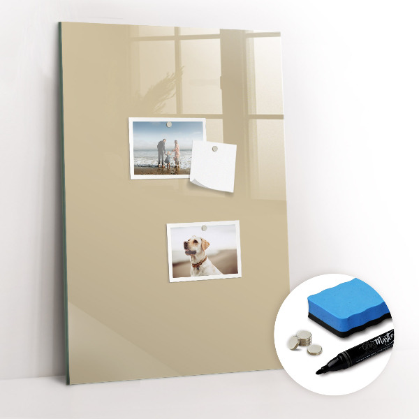 Tableau magnétique effaçable Couleur beige