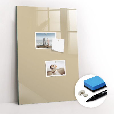 Tableau magnétique effaçable Couleur beige