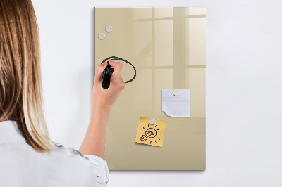 Tableau magnétique effaçable Couleur beige