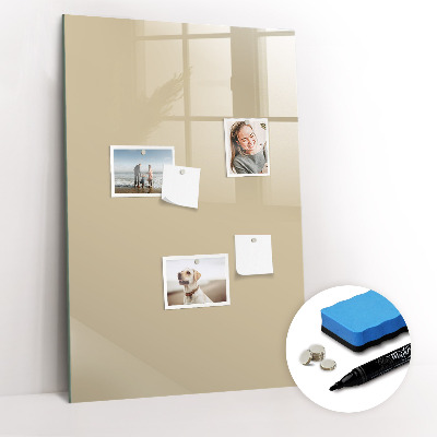 Tableau magnétique effaçable Couleur beige