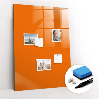 Tableau magnétique effaçable Couleur orange