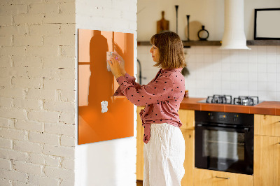 Tableau magnétique effaçable Couleur orange