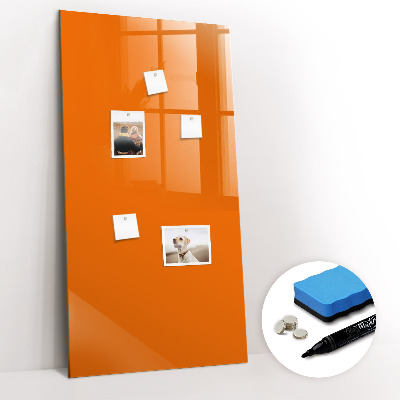 Tableau magnétique effaçable Couleur orange