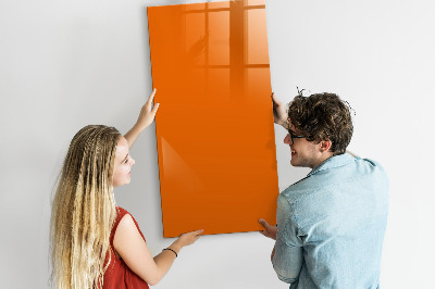 Tableau magnétique effaçable Couleur orange