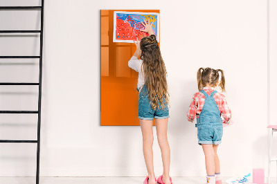 Tableau magnétique effaçable Couleur orange