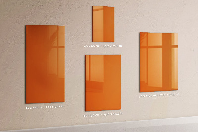 Tableau magnétique effaçable Couleur orange