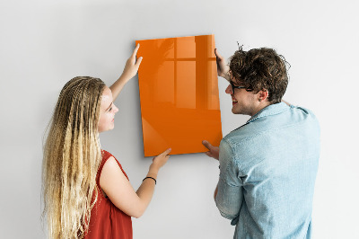 Tableau magnétique effaçable Couleur orange