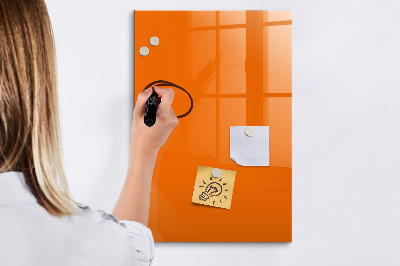Tableau magnétique effaçable Couleur orange