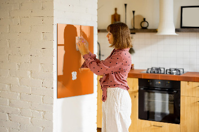 Tableau magnétique effaçable Couleur orange