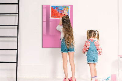 Tableau magnétique décoratif Couleur rose