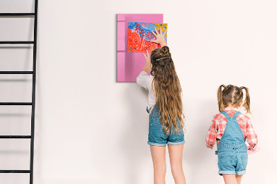Tableau magnétique décoratif Couleur rose