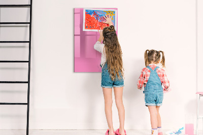 Tableau magnétique décoratif Couleur rose