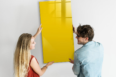 Tableau aimanté mural Couleur jaune clair