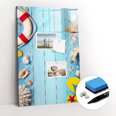 Tableau magnétique décoratif Kit de plage pour les passionnés