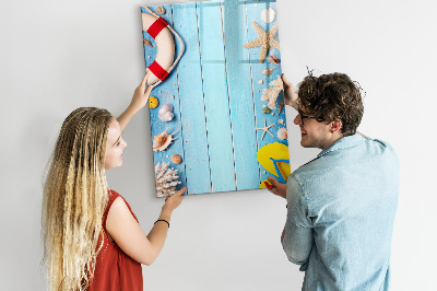 Tableau magnétique décoratif Kit de plage pour les passionnés
