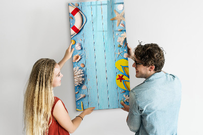 Tableau magnétique décoratif Kit de plage pour les passionnés