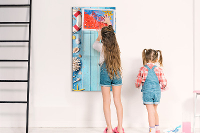 Tableau magnétique décoratif Kit de plage pour les passionnés