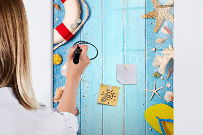 Tableau magnétique décoratif Kit de plage pour les passionnés