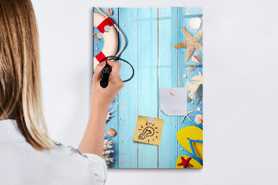 Tableau magnétique décoratif Kit de plage pour les passionnés