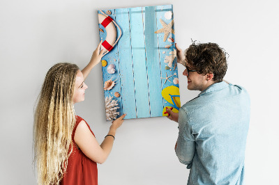 Tableau magnétique décoratif Kit de plage pour les passionnés