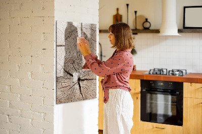 Tableau aimanté mural Coupe transversale d'un arbre