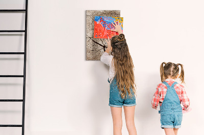 Tableau aimanté mural Coupe transversale d'un arbre