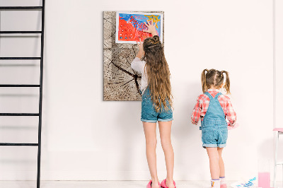 Tableau aimanté mural Coupe transversale d'un arbre