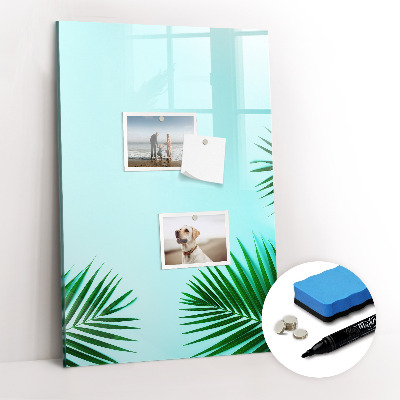 Tableau magnétique effaçable Feuilles tropicales