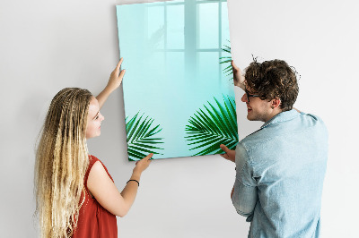Tableau magnétique effaçable Feuilles tropicales