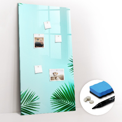 Tableau magnétique effaçable Feuilles tropicales
