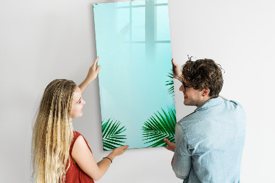 Tableau magnétique effaçable Feuilles tropicales