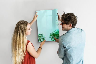 Tableau magnétique effaçable Feuilles tropicales
