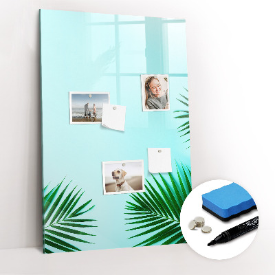 Tableau magnétique effaçable Feuilles tropicales