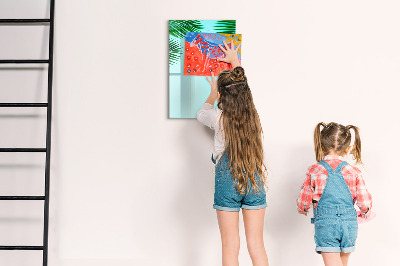 Tableau magnétique décoratif Feuilles de palmier