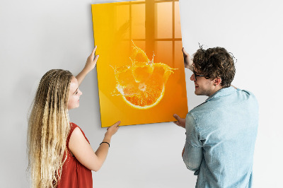 Tableau aimanté mural Du jus d'orange