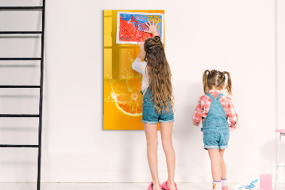 Tableau aimanté mural Du jus d'orange