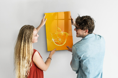 Tableau aimanté mural Du jus d'orange