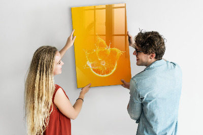 Tableau aimanté mural Du jus d'orange