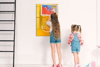 Tableau aimanté mural Du jus d'orange