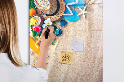 Tableau magnétique effaçable Plage de sable