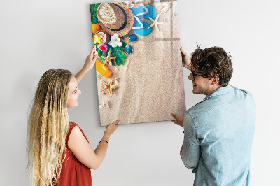 Tableau magnétique effaçable Plage de sable