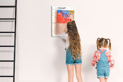 Tableau magnétique effaçable Liste de choses à faire