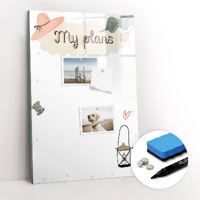 Tableau magnétique décoratif Mes projets