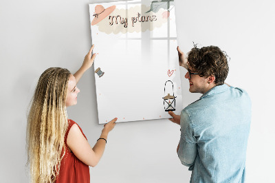 Tableau magnétique décoratif Mes projets