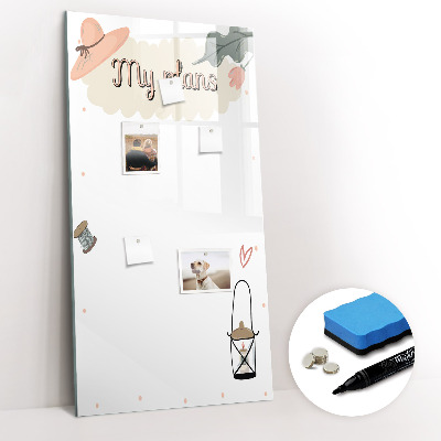 Tableau magnétique décoratif Mes projets