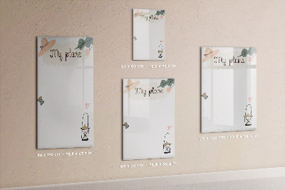 Tableau magnétique décoratif Mes projets