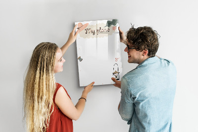 Tableau magnétique décoratif Mes projets