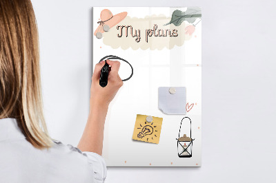 Tableau magnétique décoratif Mes projets